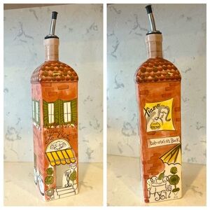 French Bistro Bouteilles Ceramic Oil Dispenser by Carrie Olsen Garrard